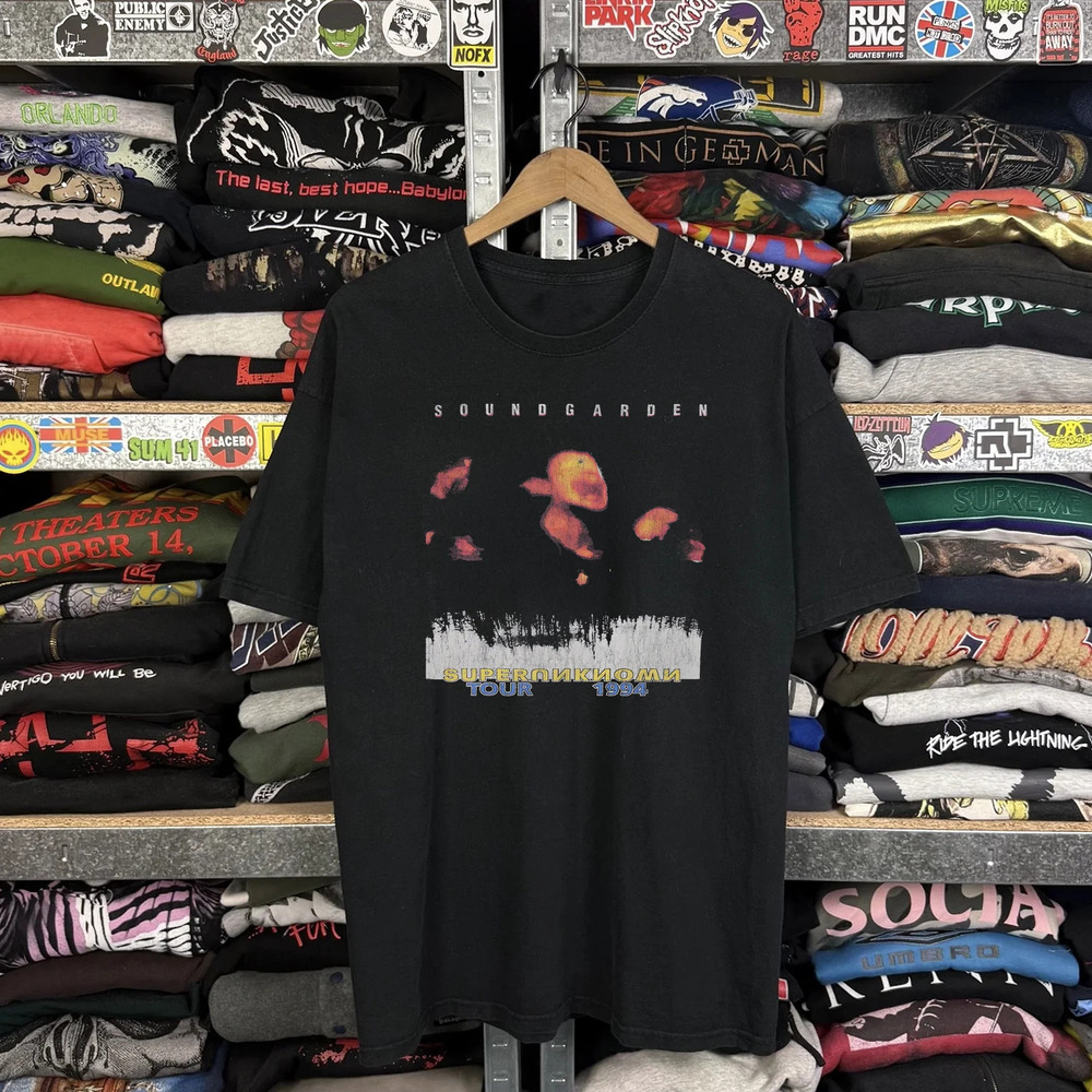 1994 Soundgarden Superunknown Tour , Black Tee